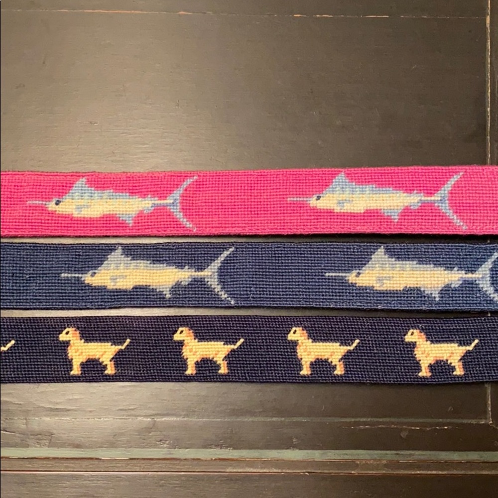 Needlepoint belt collection